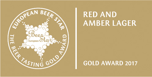 European Beer Star Gold Award 2017 Red and Amber Lager